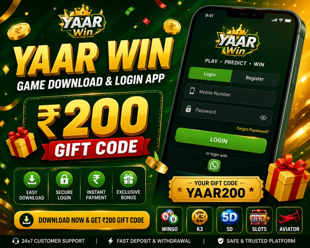 Yaar Win Game Download and Login App Banner